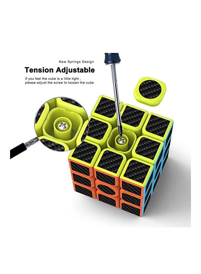 مكعب الألغاز من روبيك، ملصقات غير لامعة مضادة للانزلاق، حواف مستديرة باللون الأسود 5.6x5.6x5.6سم - Image 5